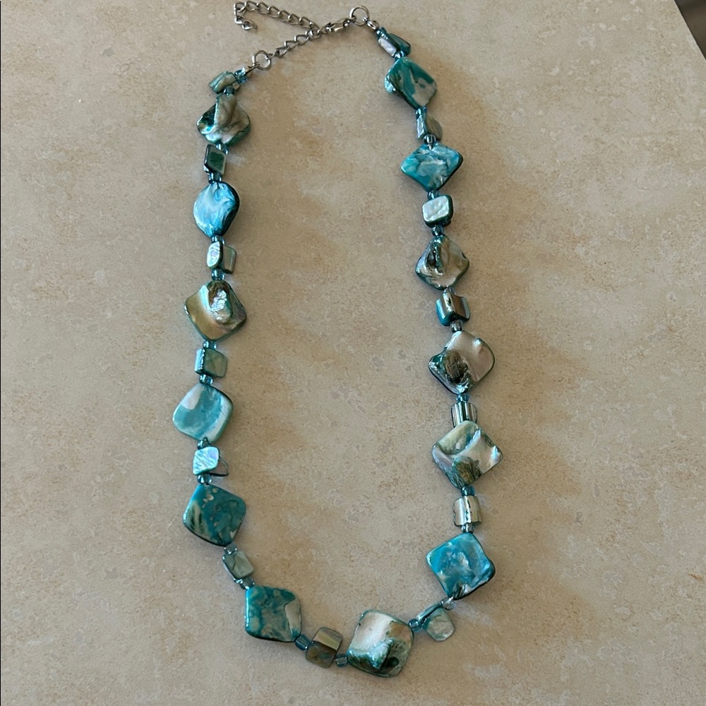 Turquoise Shell Necklace